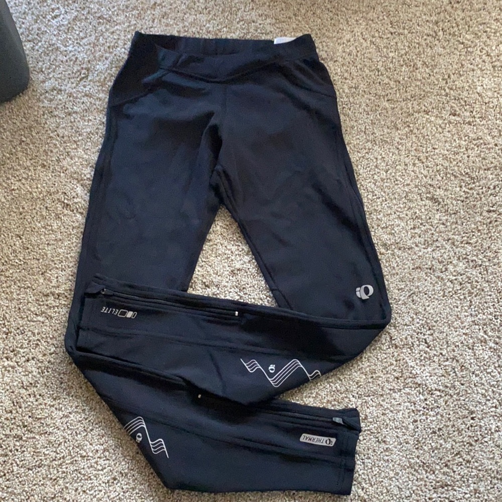 Pearl Izumi thermal black leggings, small